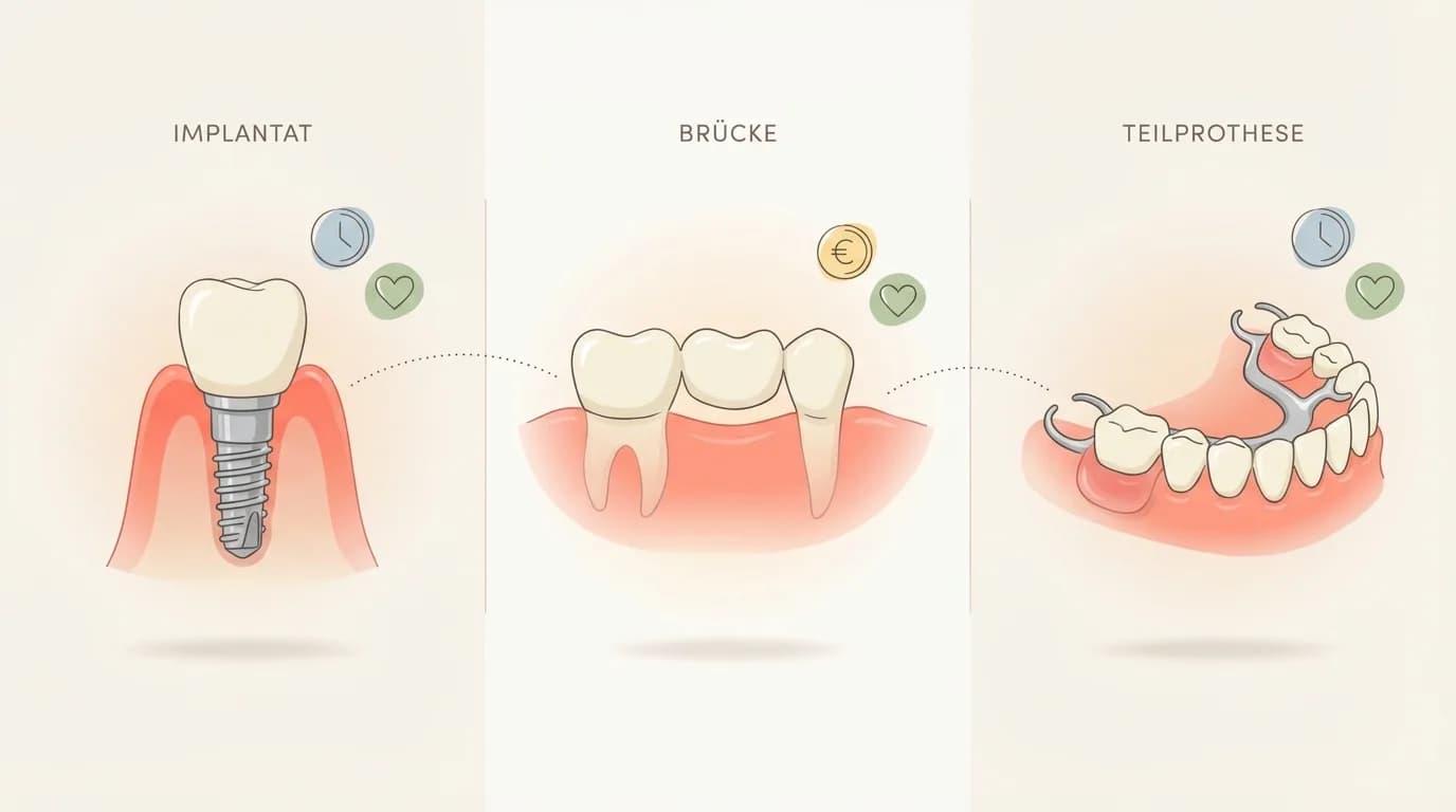 Entscheidungshilfe: Alternative zu Implantat oder Brücke im Überblick