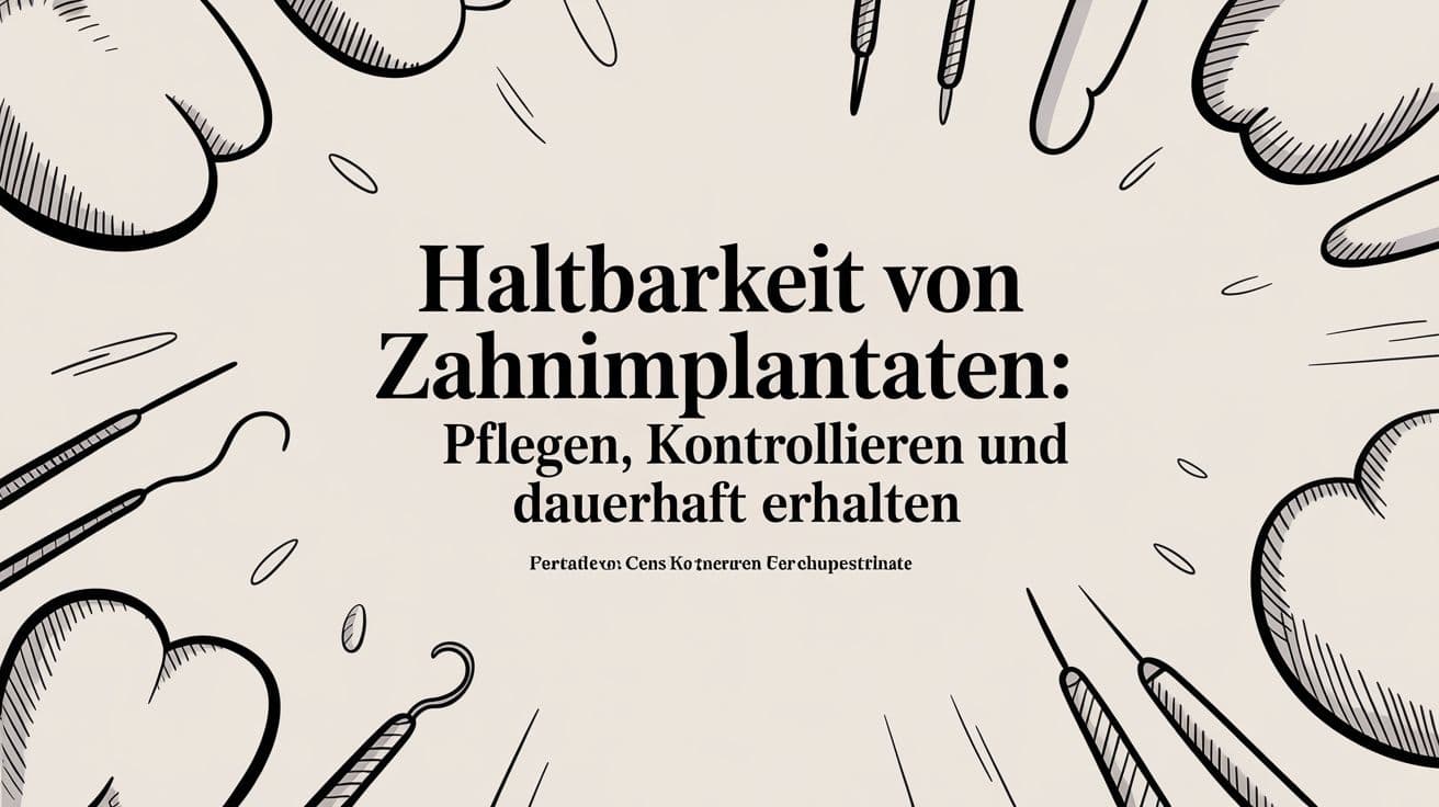 Haltbarkeit von Zahnimplantaten: Pflegen, kontrollieren und dauerhaft erhalten