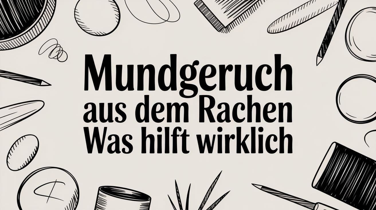 Mundgeruch aus dem Rachen was hilft wirklich