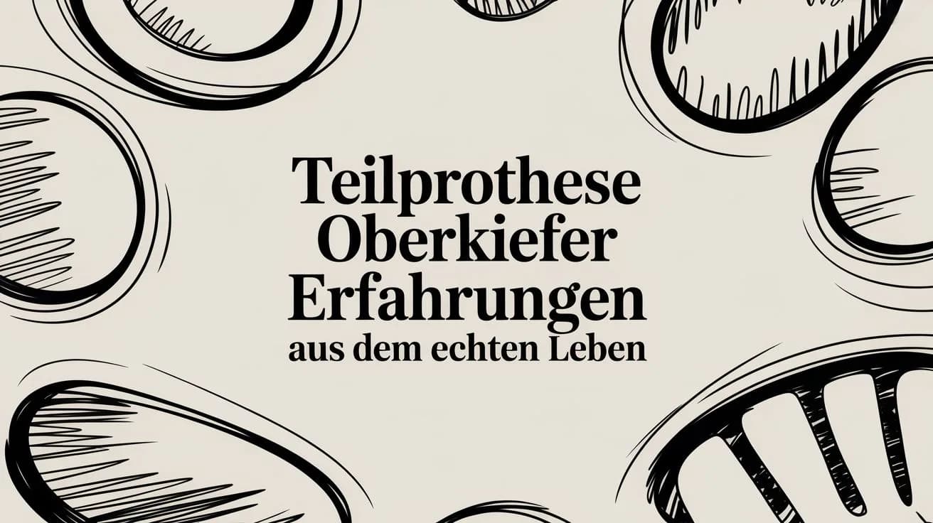 Teilprothese Oberkiefer Erfahrungen aus dem echten Leben