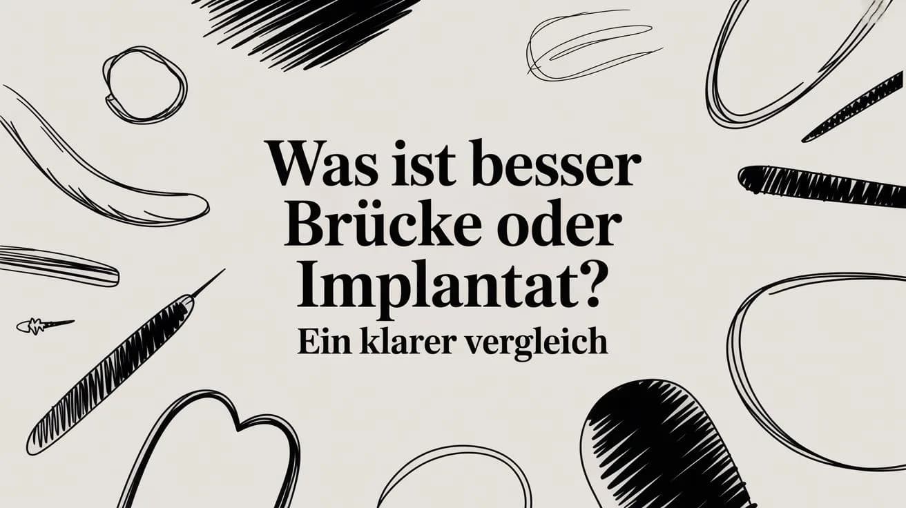 Was ist besser Brücke oder Implantat? Ein klarer Vergleich