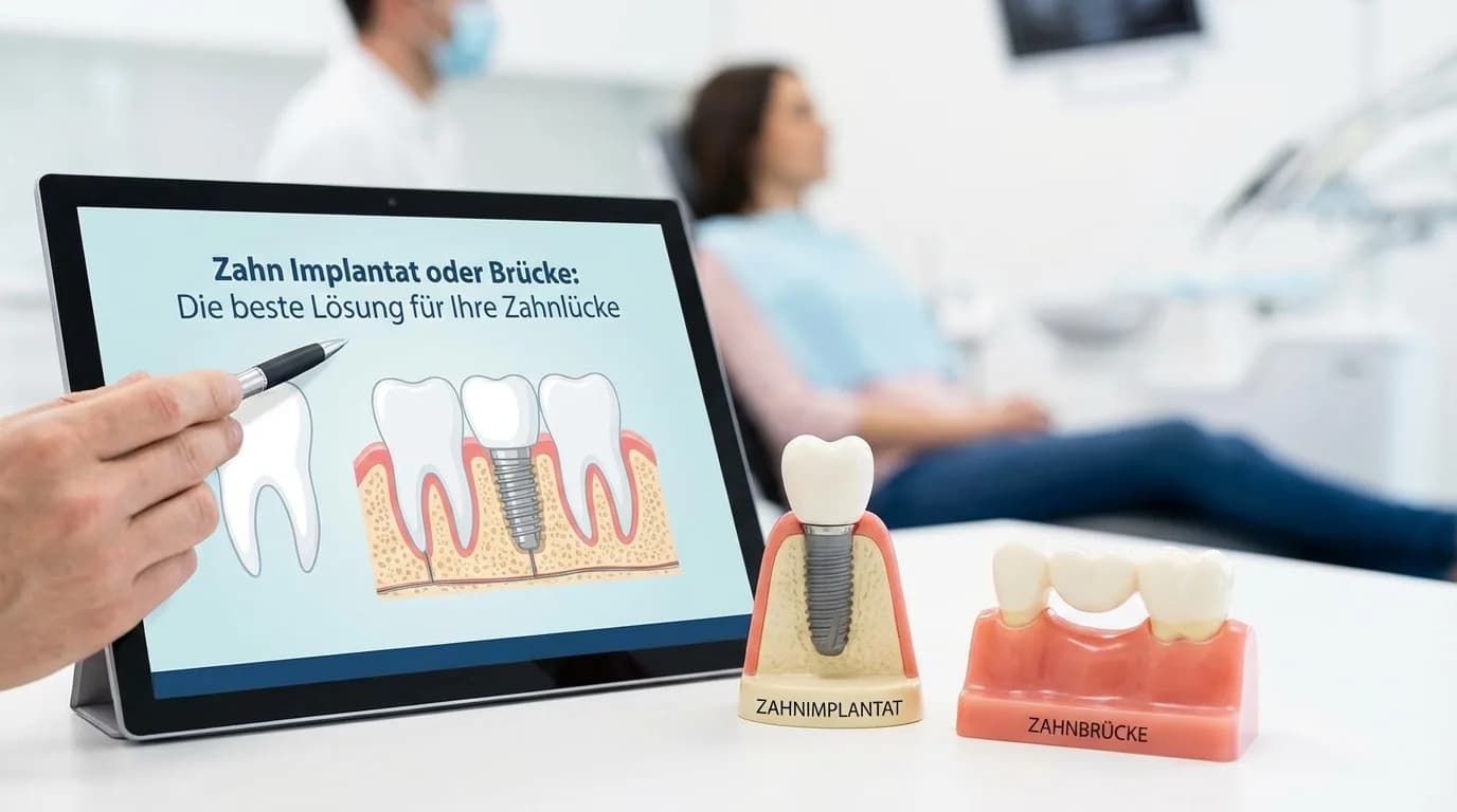 Zahn Implantat oder Brücke: Die beste Lösung für Ihre Zahnlücke