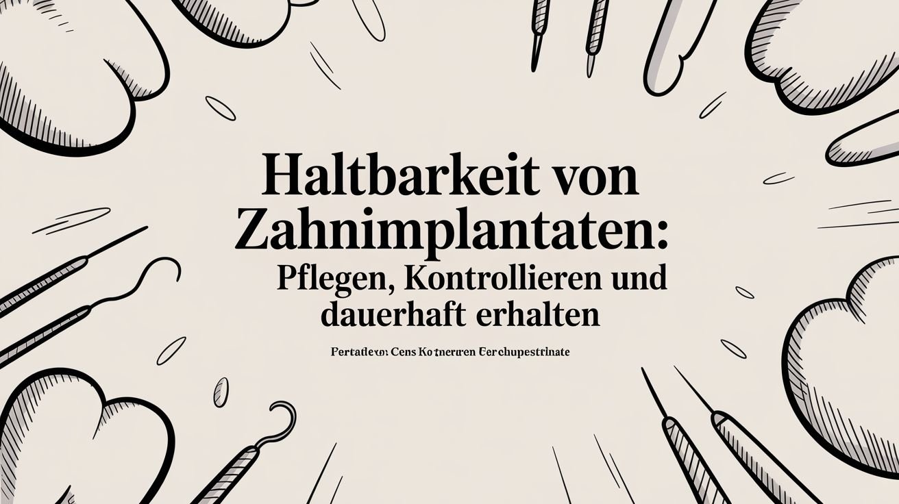 Haltbarkeit von Zahnimplantaten: Pflegen, kontrollieren und dauerhaft erhalten