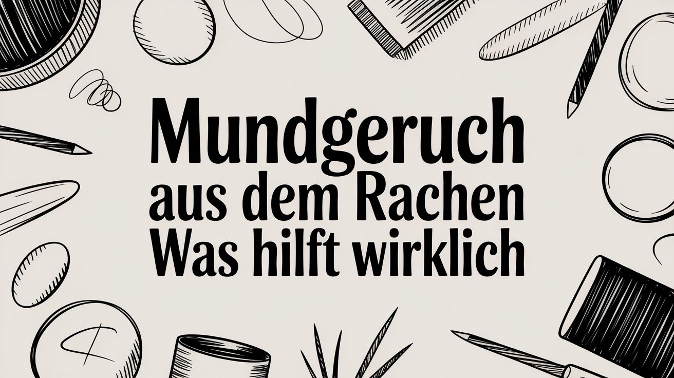 Mundgeruch aus dem Rachen was hilft wirklich