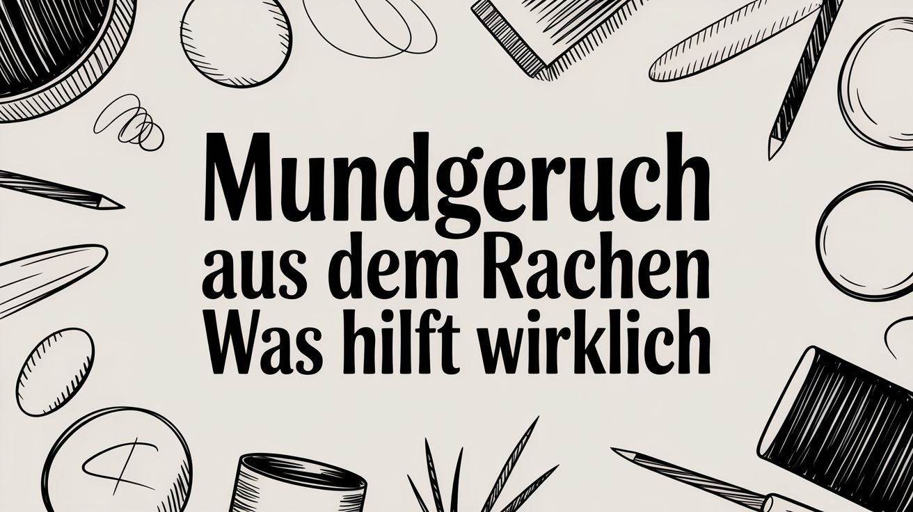 Mundgeruch aus dem Rachen was hilft wirklich