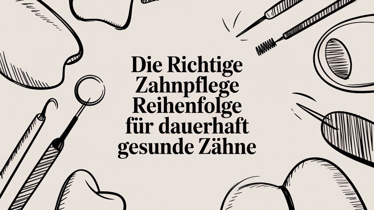 Die richtige Zahnpflege Reihenfolge für dauerhaft gesunde Zähne