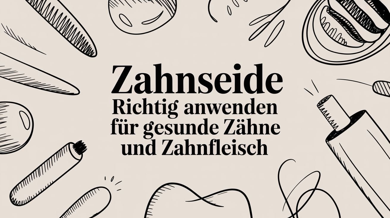 Zahnseide richtig anwenden für Gesunde Zähne und Zahnfleisch