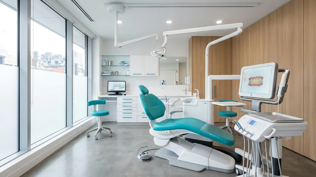 Moderner Behandlungsraum mit iTero Intraoral-Scanner für digitale Aligner-Planung