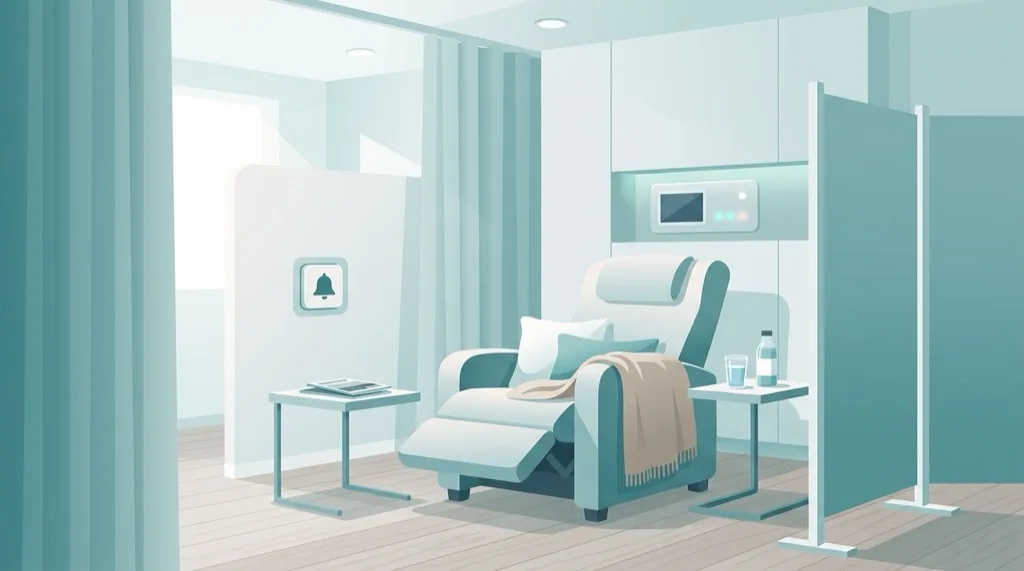 Aufwachraum der Zahnarztpraxis: Komfortabler Ruhebereich nach der Sedierung