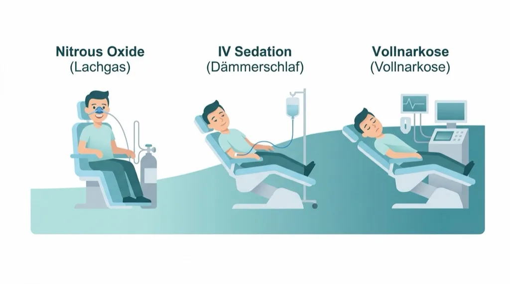 Drei Sedierungsarten im Vergleich: Lachgas, Dämmerschlaf und Vollnarkose