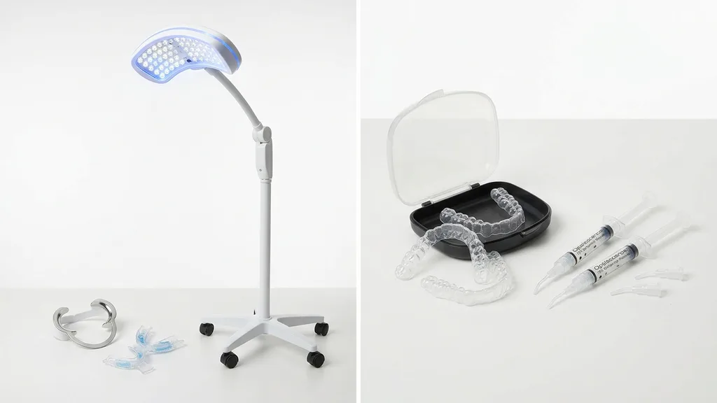 Vergleich: In-Office Zoom Bleaching und Home-Bleaching Schienen