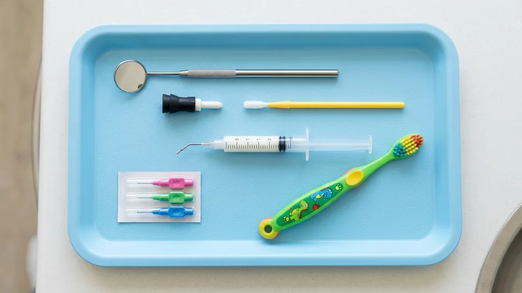 Prophylaxe-Instrumente für die Kinderzahnbehandlung