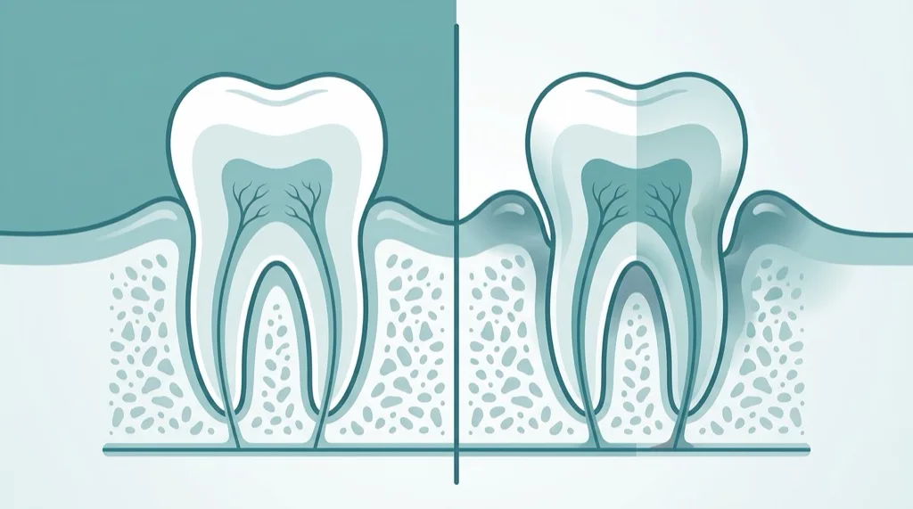 Anatomie des Zahnhalteapparats: Gesundes vs. erkranktes Parodont