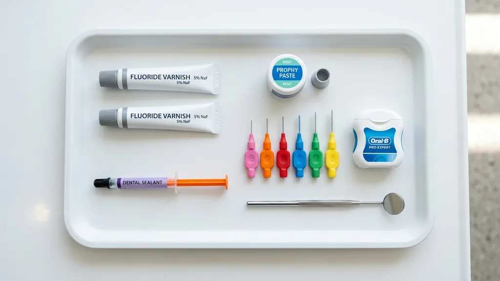 Unsere Prophylaxe-Leistungen: PZR, Fluoridierung, Fissurenversiegelung