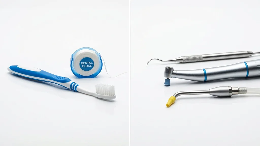 Vergleich: Eigenreinigung vs. professionelle Prophylaxe