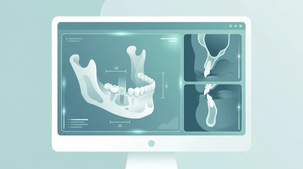 DVT 3D-Diagnostik für präzise Knochenaufbau-Planung