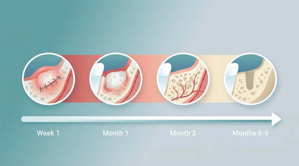 Einheilungszeit nach Knochenaufbau: Zeitlicher Ablauf bis zur Implantation