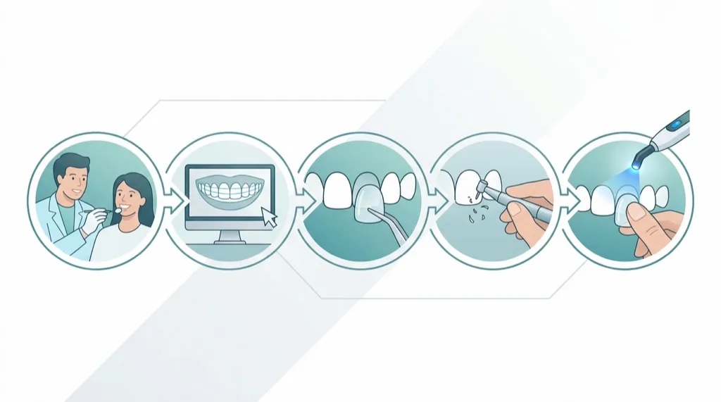 Behandlungsablauf Veneers in 5 Schritten