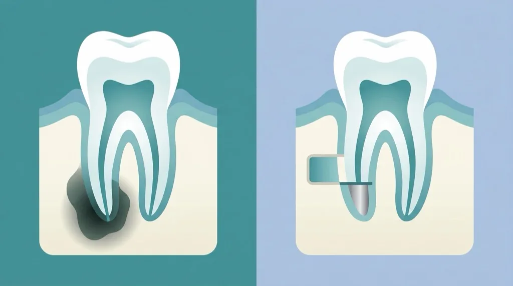 Wurzelspitzenresektion: Chirurgische Entfernung der Wurzelspitze im Querschnitt