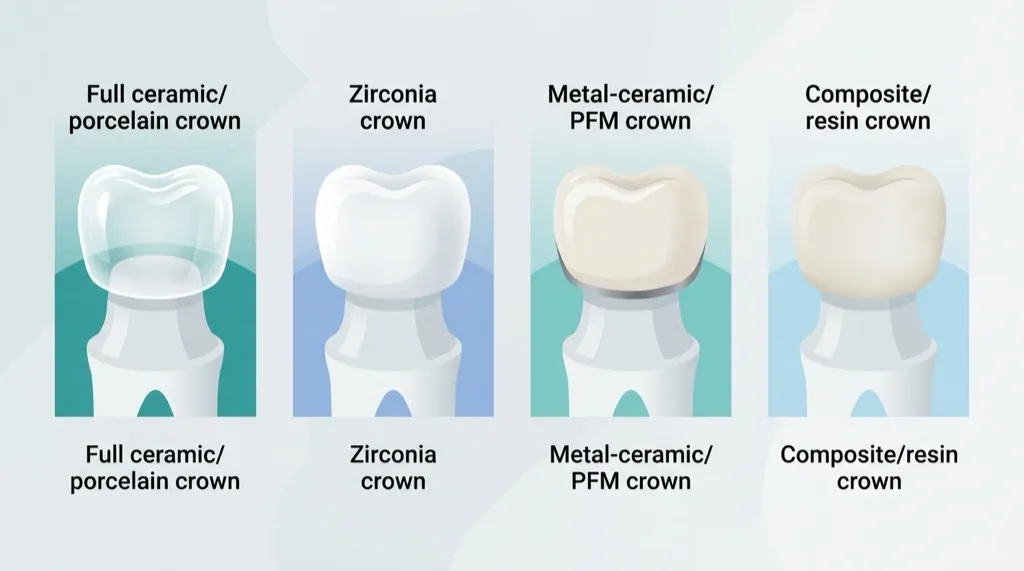 Zahnersatz-Materialien im Vergleich: Vollkeramik, Zirkon, Metallkeramik und Kunststoff